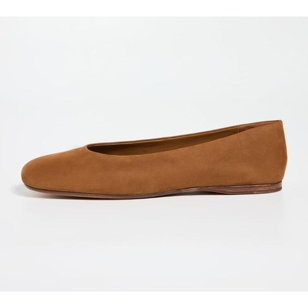 Vince Women's Leah Ballet Flat, Dark Amber Leather, Size 5.5 - Picture 5 of 5